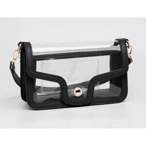 BLACK Clear Football-Shaped Stadium-Approved Game Day